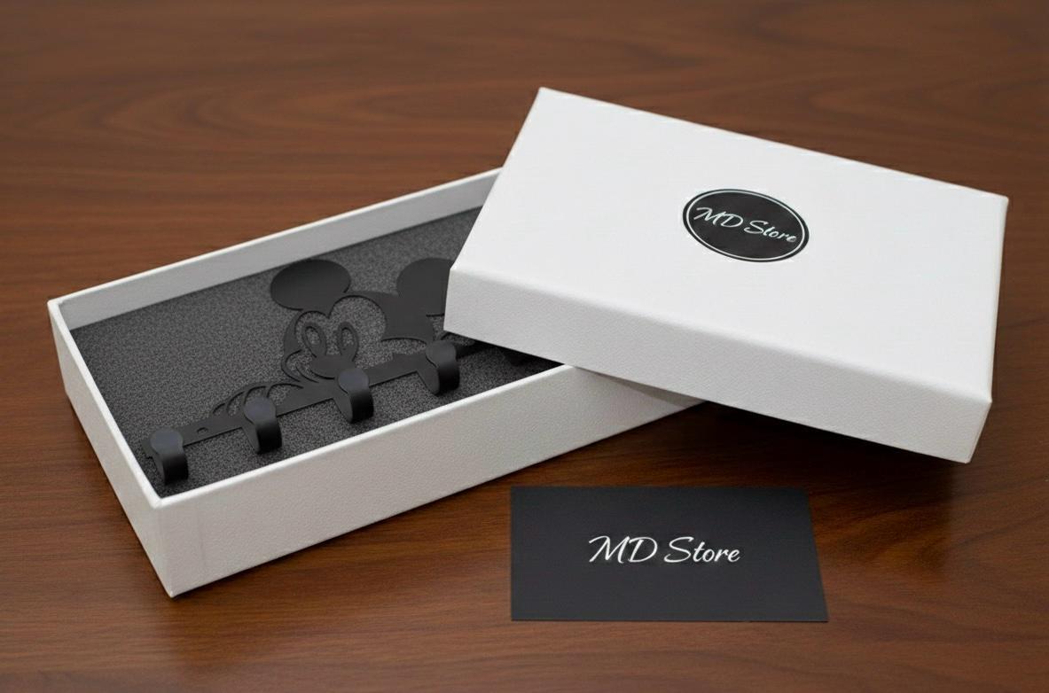 Mickey Mouse Metal Key Holder - Premium Wall Mounted Organizer
